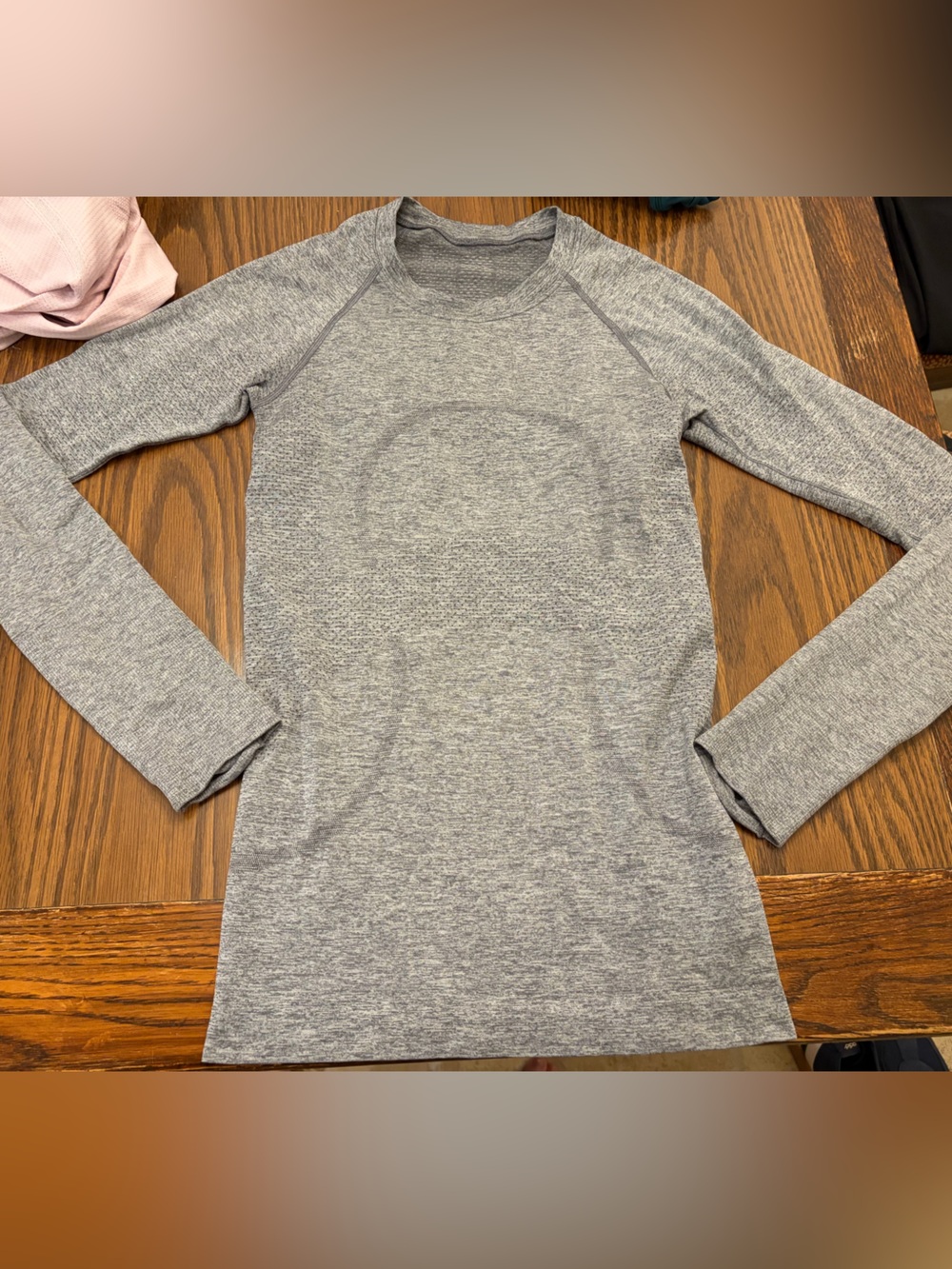 Lululemon Swiftly Tech Heather Gray Long Sleeve Athletic Top